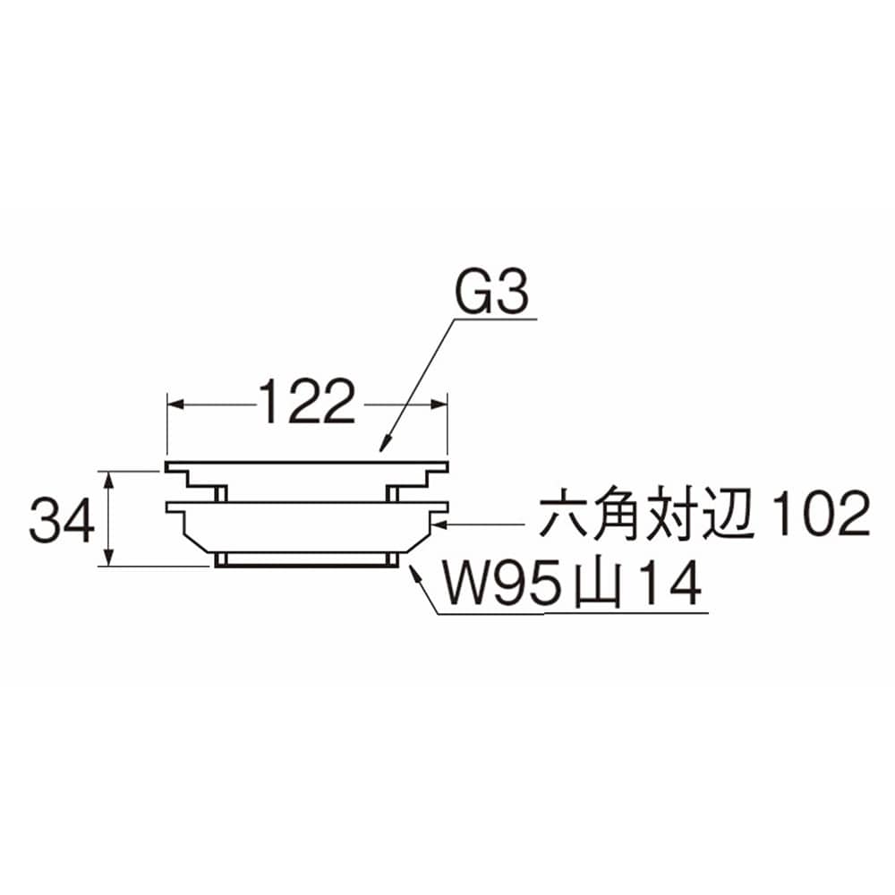 SANEI タンク取付金具H35-75 呼び75