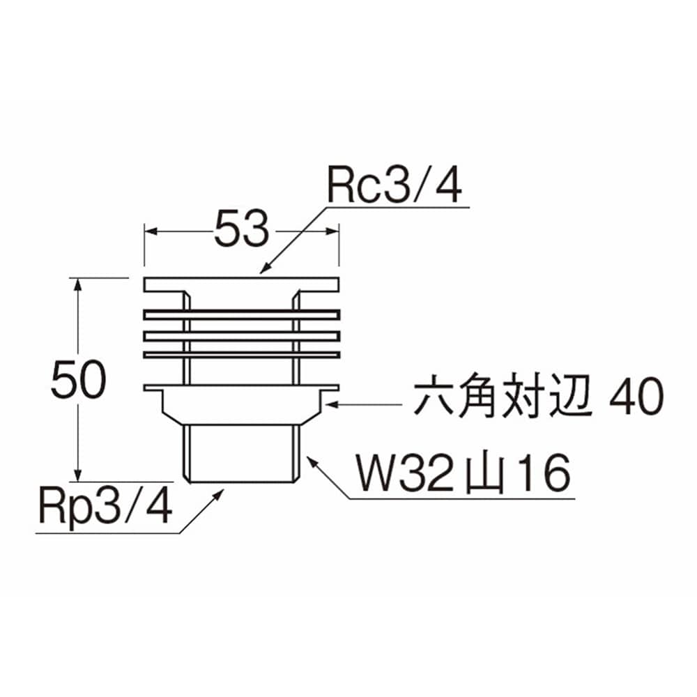 SANEI タンク取付金具H350-20 呼び20