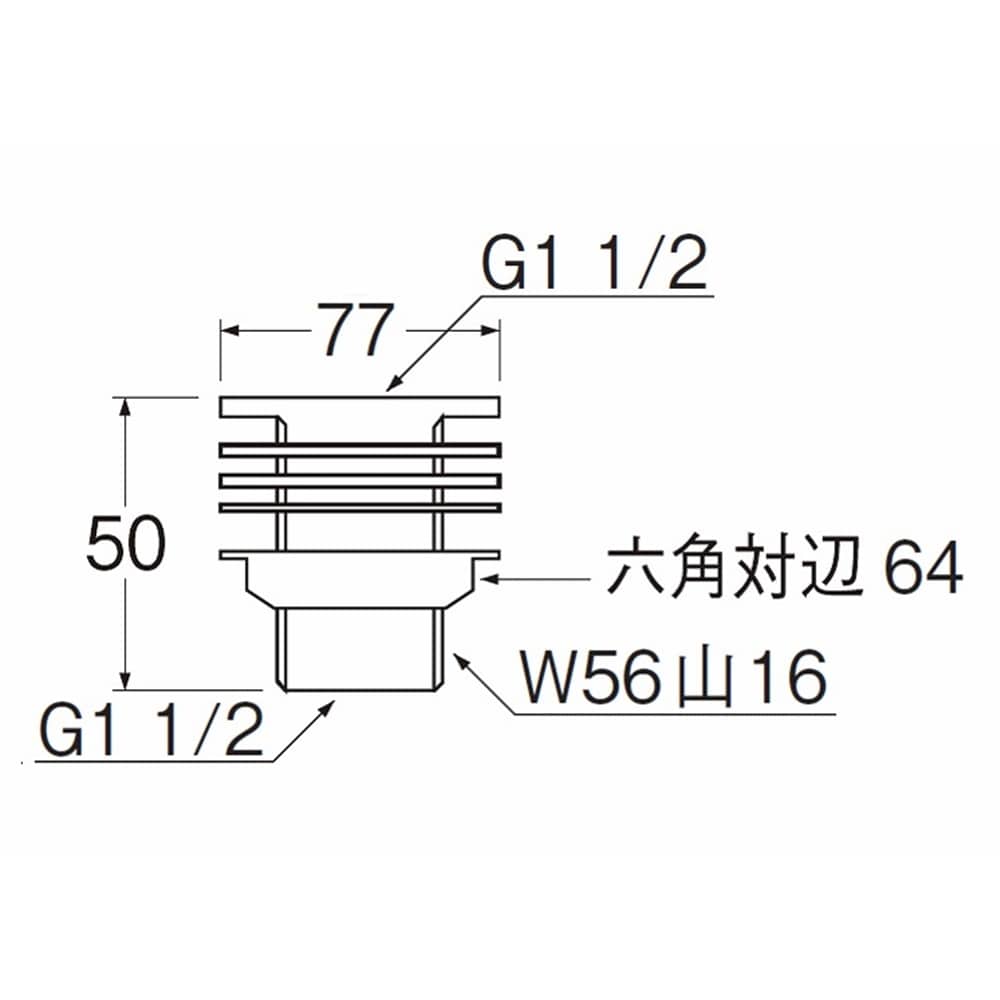 SANEI タンク取付金具H350-40 呼び40