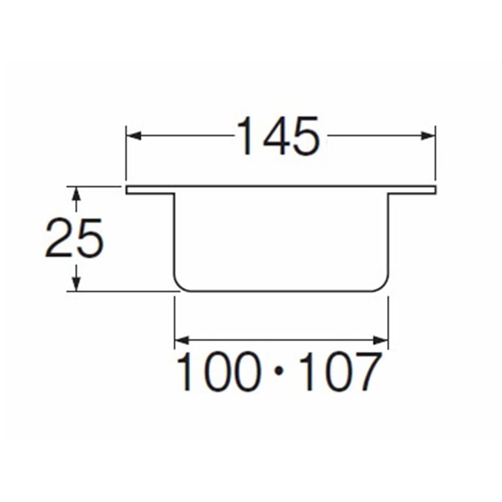 SANEI ステンレスツバ広掃除口H528-100 呼び100用