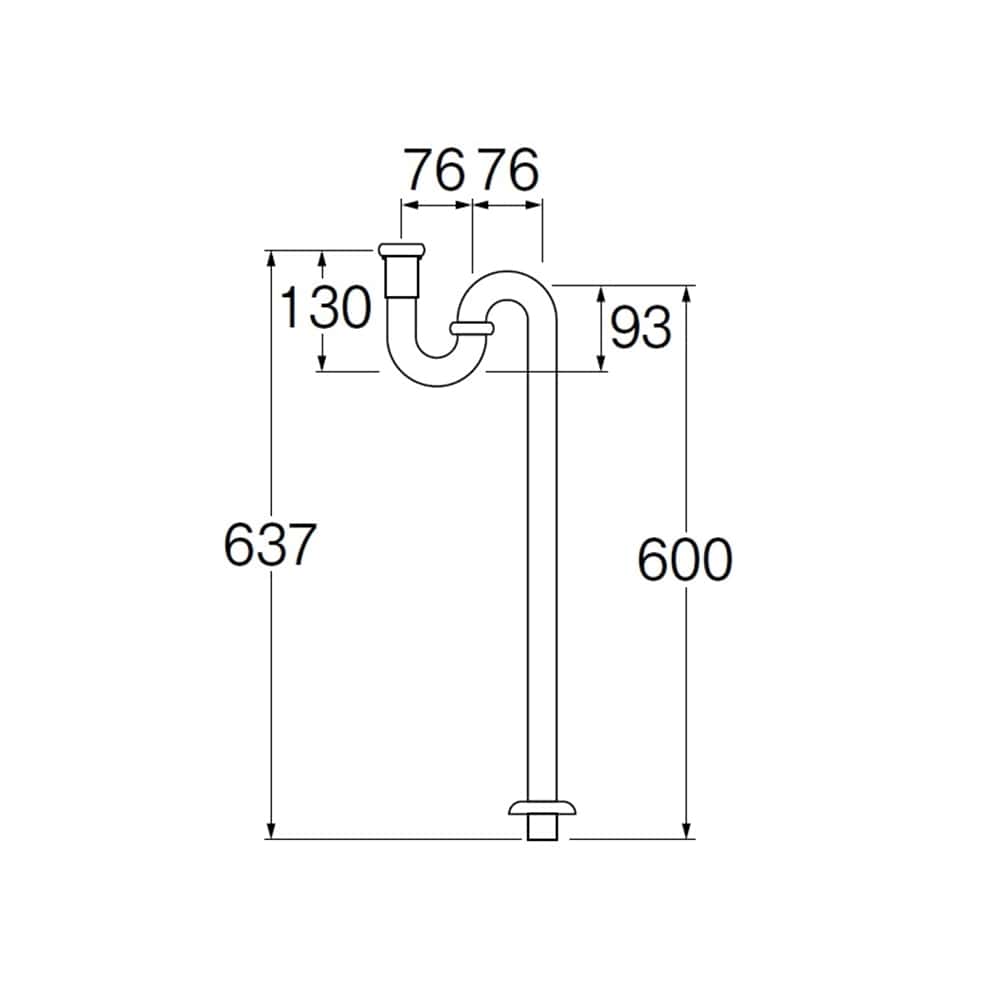 SANEI ＳトラップH7001-32: 住宅設備・電設・水道用品|ホームセンターコーナンの通販サイト