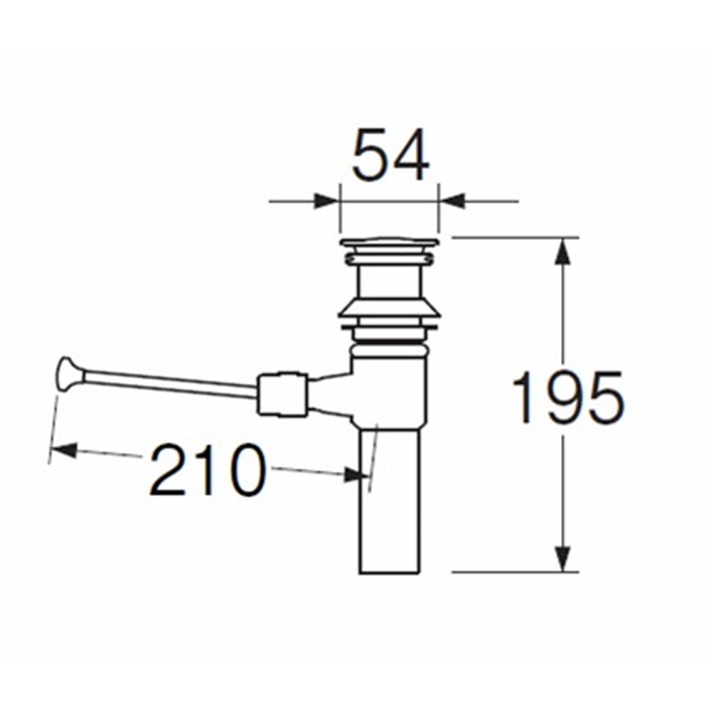 SANEI ポップアップ排水栓上部H700-1X210-32 長さ210mm