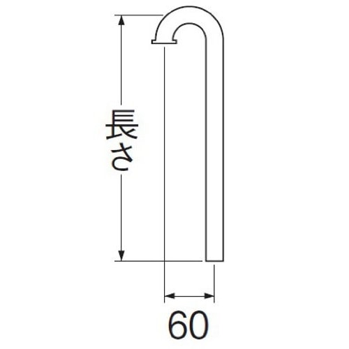 SANEI ＳパイプH70-66-25X600 25Ｘ600mm