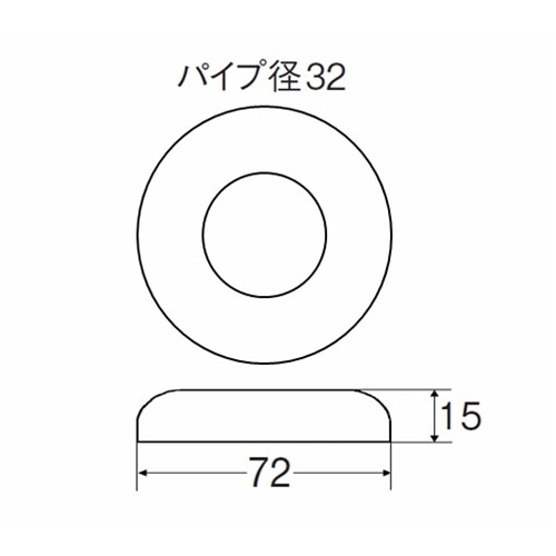 SANEI ワン座金H70-57-32X72X15