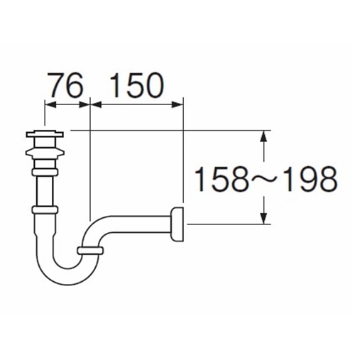 SANEI アフレ付ＰトラップH71-32