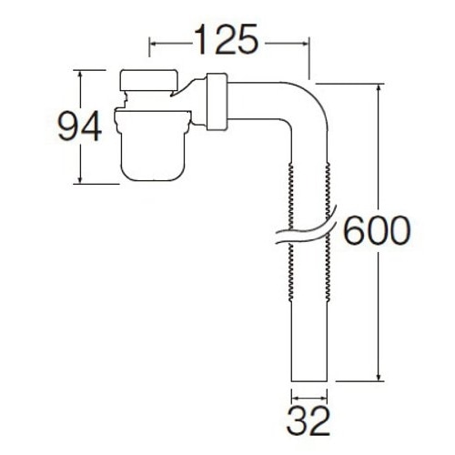 SANEI ボトルトラップセットH7810-1-32