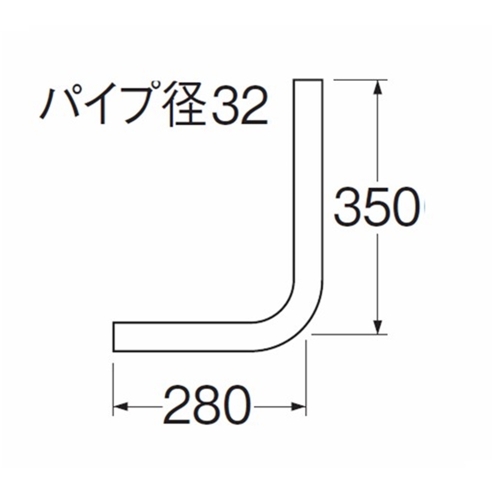 SANEI ロータンク洗浄管上部３２ｍｍH80-2-E 32Ｘ630mm