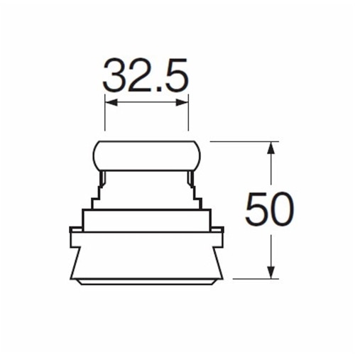 SANEI 大便器スパッドH80-5-32 32mm