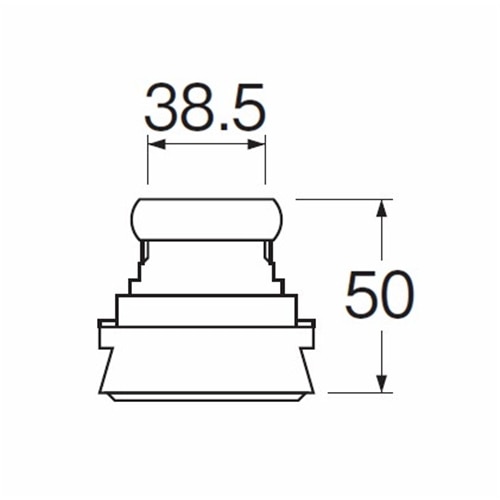 SANEI 大便器スパッドH81-5-38 38mm