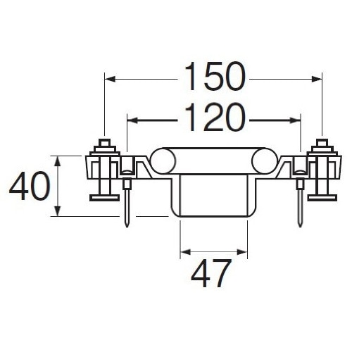 SANEI 床フランジ（小便器用）ＳＵＳビス付H80-12-50