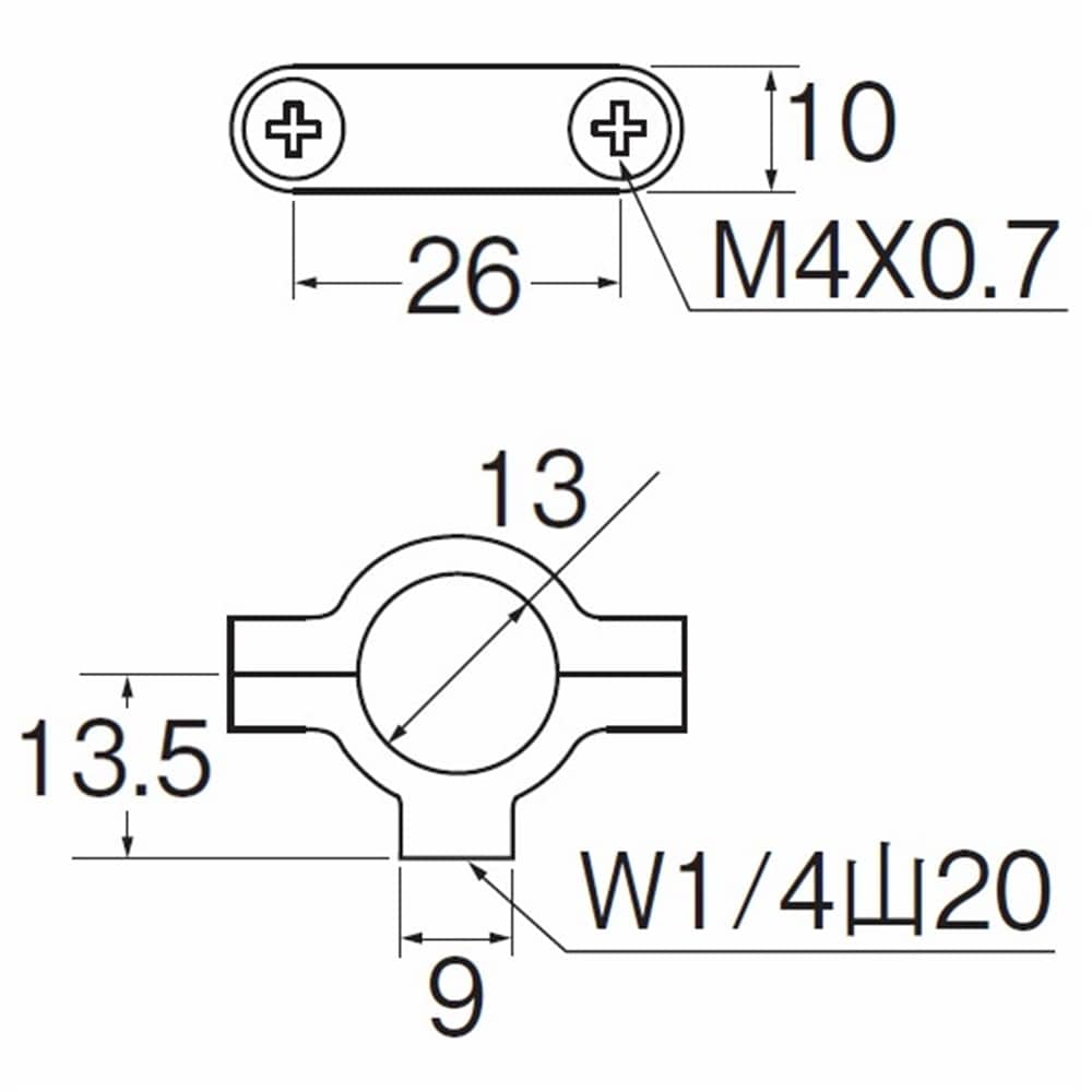 SANEI 止メ金具H861-13