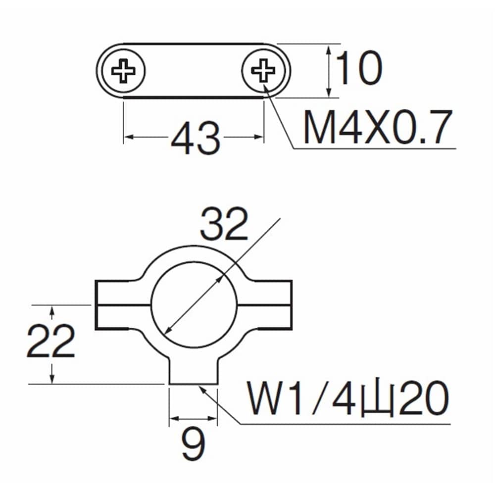 SANEI 止メ金具H861-32