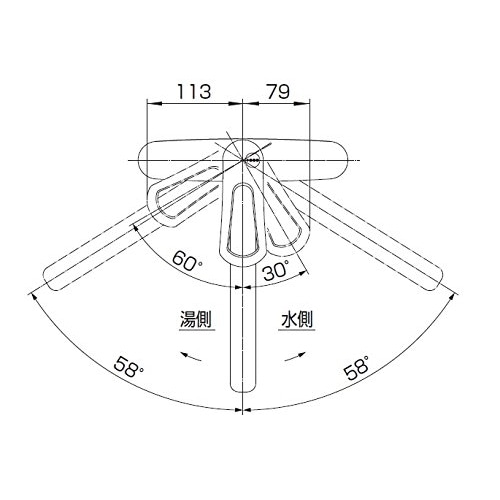 SANEI シングル台付混合栓K676EV-13 標準地仕様