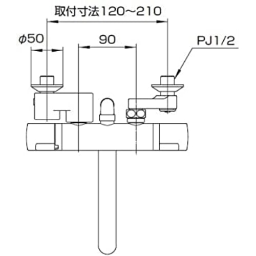 ＳＡＮＥＩサーモシャワー混合栓ＳＫ１８５２０Ｓ９－１３