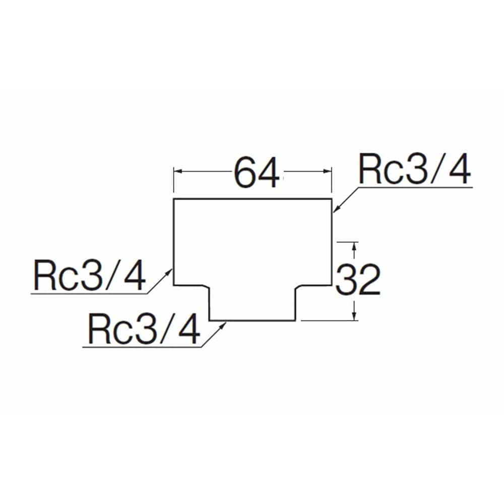 SANEI ステンレスチーズJTS770B-20 Rc3/4