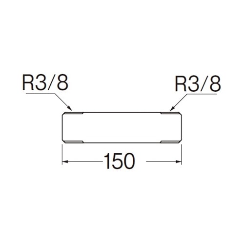 SANEI ステンレス長ニップルJTS205L-10X150 長さ150mm