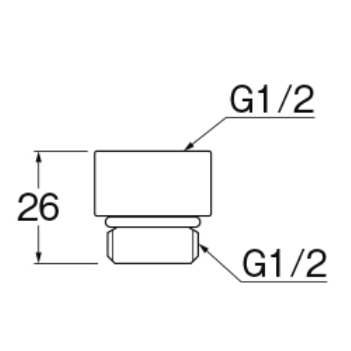 三栄水栓製作所　シャワーアダプター　ＰＴ２５０－１３