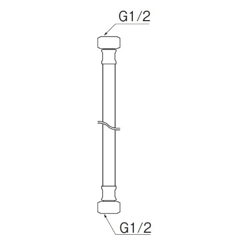 SANEI ベンリーフレキPT1930-13X500 長さ500mm