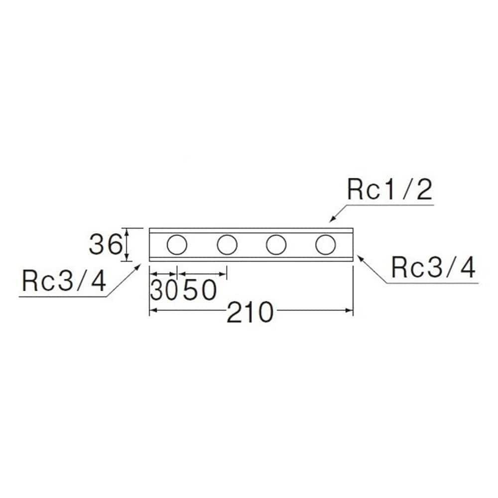 SANEI ヘッダーT671N-4-20 穴数4