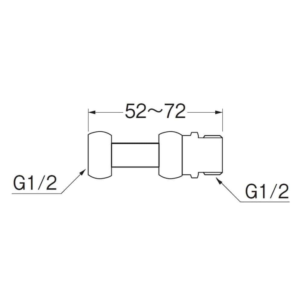 SANEI 伸縮片ナットアダプターT842-13X13