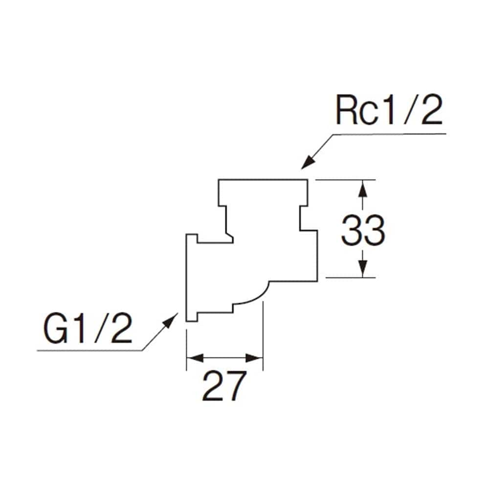 SANEI 座付水栓エルボJT739-1-13