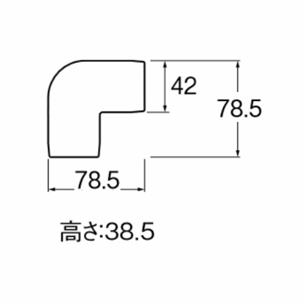 SANEI 平面エルボカバー９０°R58-3-13 呼び13用