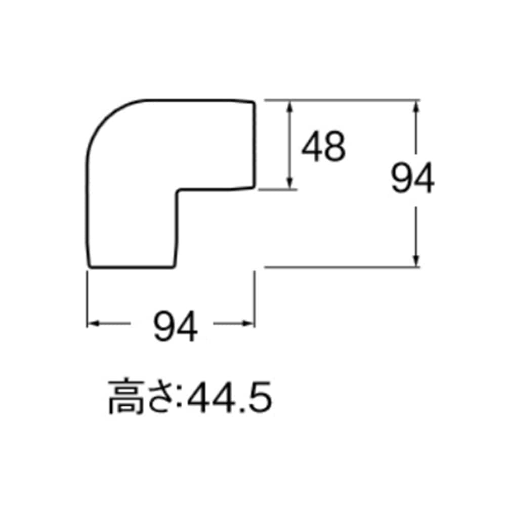 SANEI 平面エルボカバー９０°R58-3-20 呼び20用