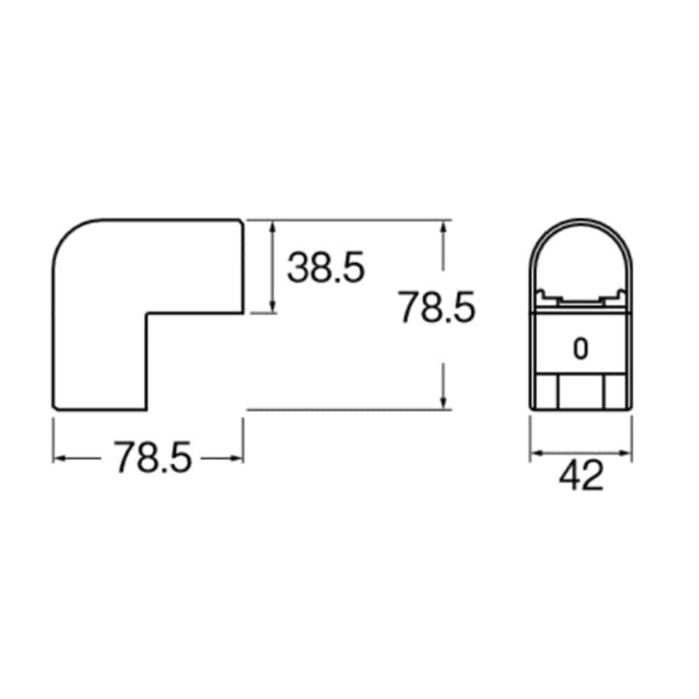 SANEI 立面アウトコーナー９０°R58-3C-13 呼び13用