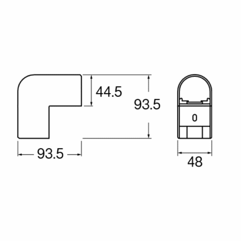 SANEI 立面アウトコーナー９０°R58-3C-20 呼び20用