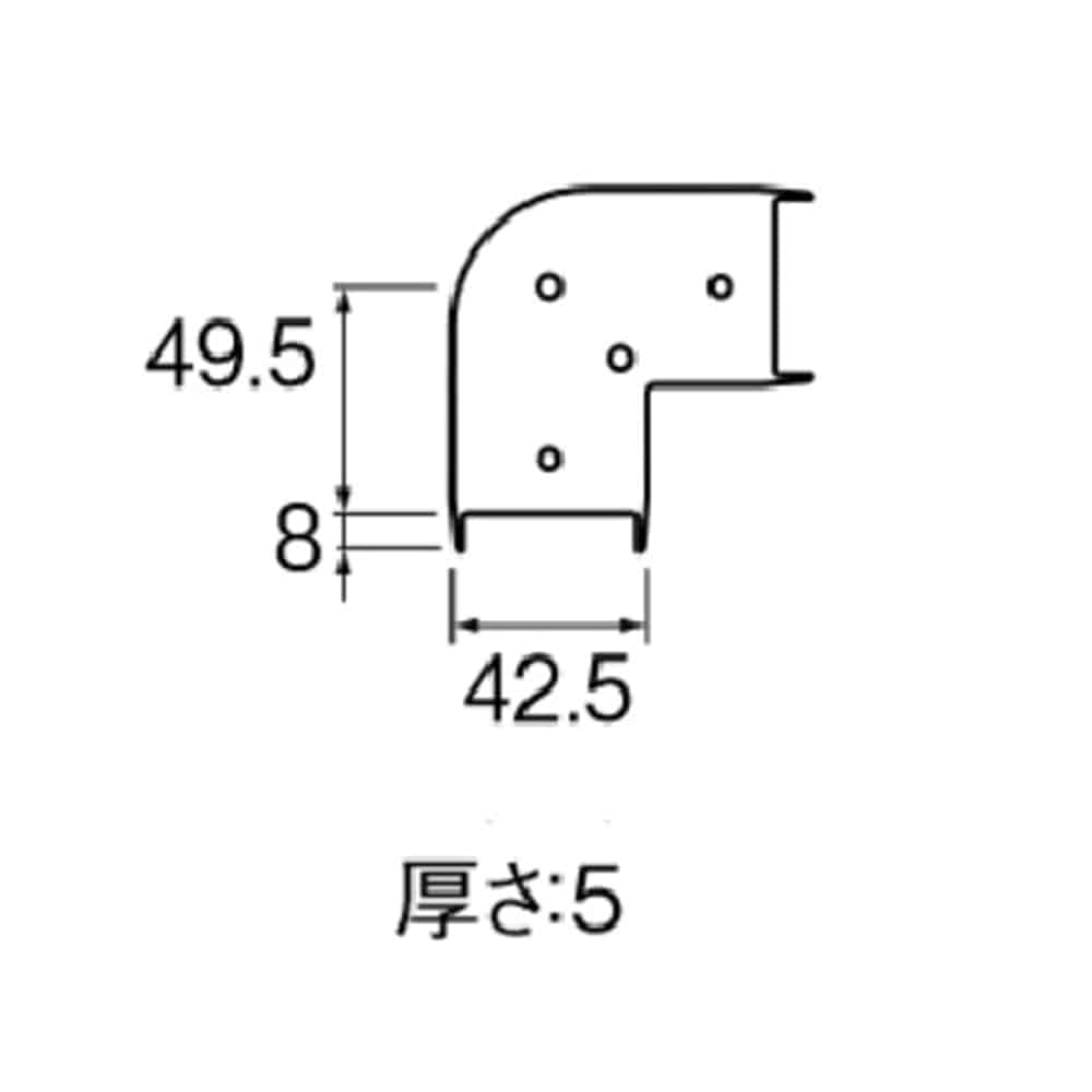 SANEI 平面エルボカバー９０°用スペーサーR58-3F-13 呼び13用