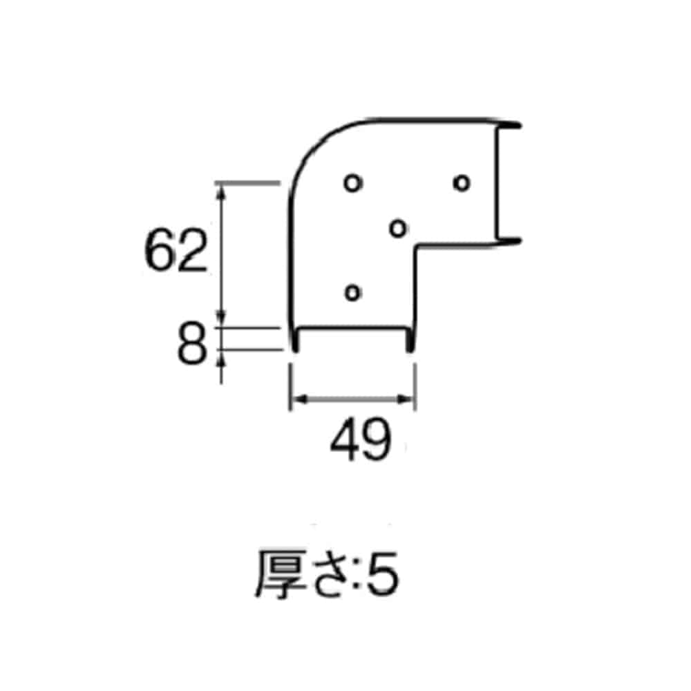 SANEI 平面エルボカバー９０°用スペーサーR58-3F-20 呼び20用