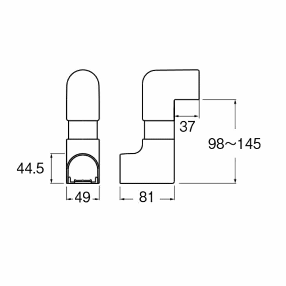 SANEI 立面スライドコーナーR58-6-20 呼び20用