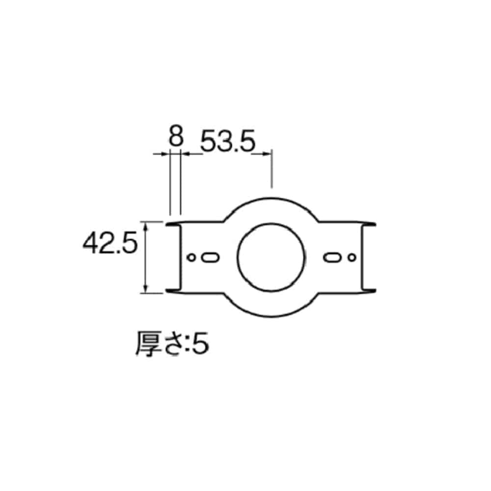 SANEI 壁貫通チーズカバー用スペーサーR58-7WF-13 呼び13用