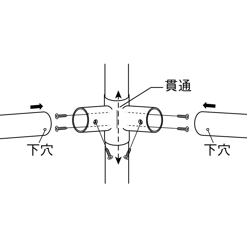 マツロク（マツ六）　エクレ　ジョイント　３２ミリ用　四方ヒッパリ　ＥＬ－７０Ｇ　ゴールド 四方ヒッパリ　ゴールド