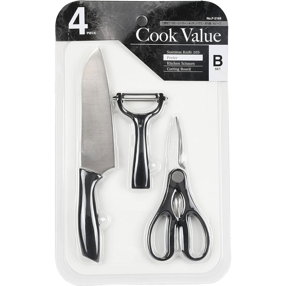 パール金属　Ｃｏｏｋ　Ｖａｌｕｅ　４点Ｂセット（ピーラー）　Ｆ－２１６９