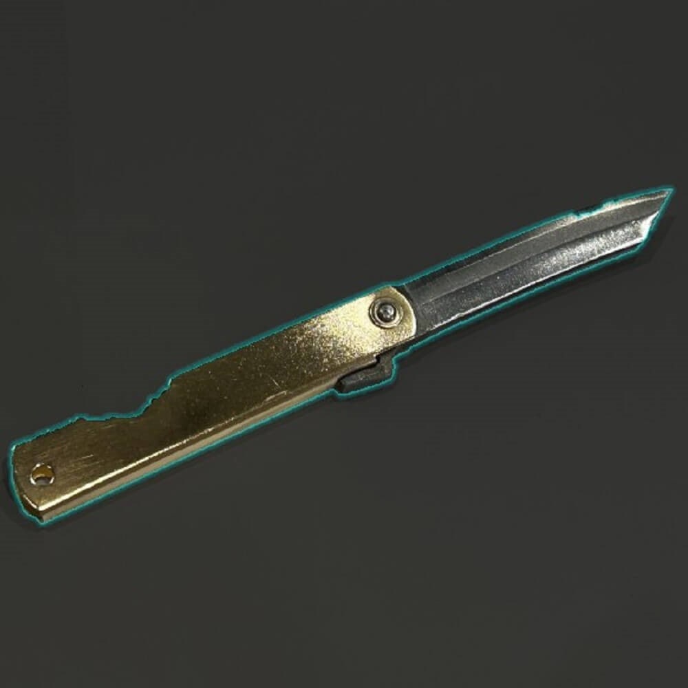 肥後守ナイフ青紙 中 UK010 中