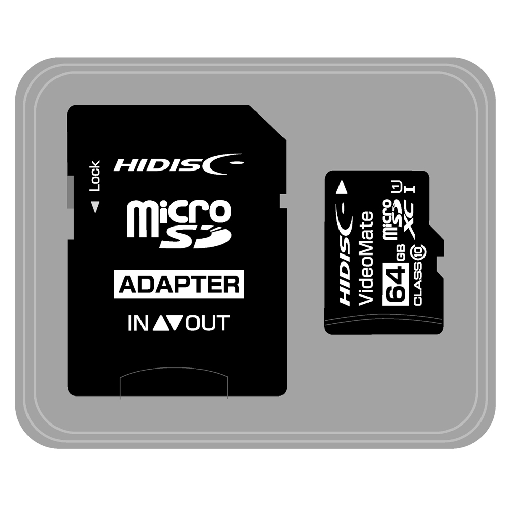 HIDISC  VideoMate microSDXCメモリーカード64GB  HDMCSDH64GCL10VM