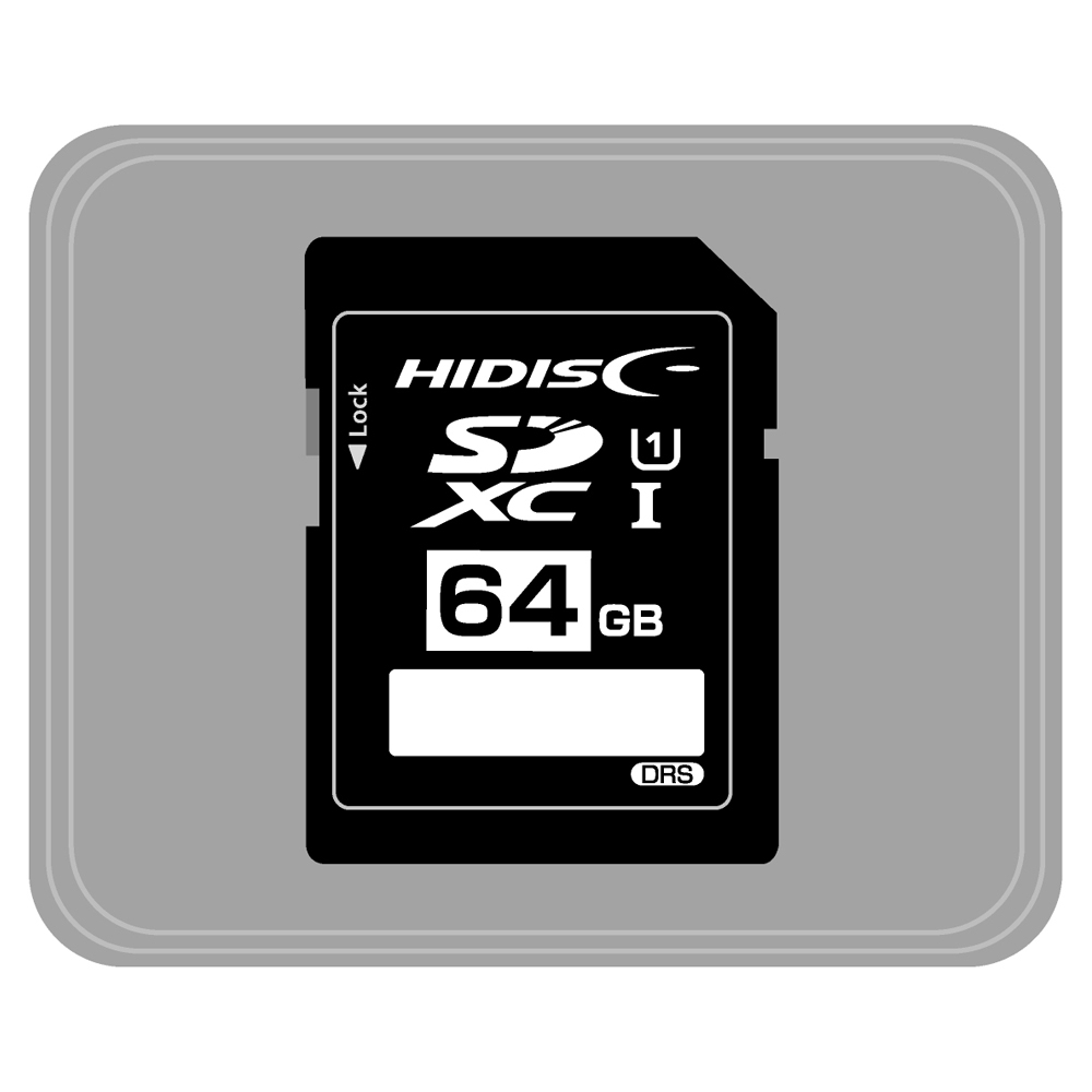 HIDISC  データ復旧サービス付き ＳＤカード64GB　HDSDH64GCL10DS