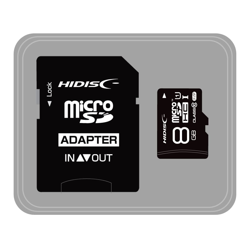 HIDISC マイクロＳＤカード8GB　HDMCSDH8GCL10UIJP3