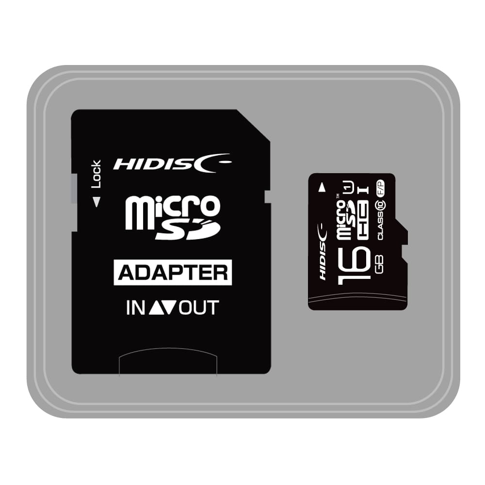 HIDISC マイクロＳＤカード16GB　HDMCSDH16GCL10UIJP3