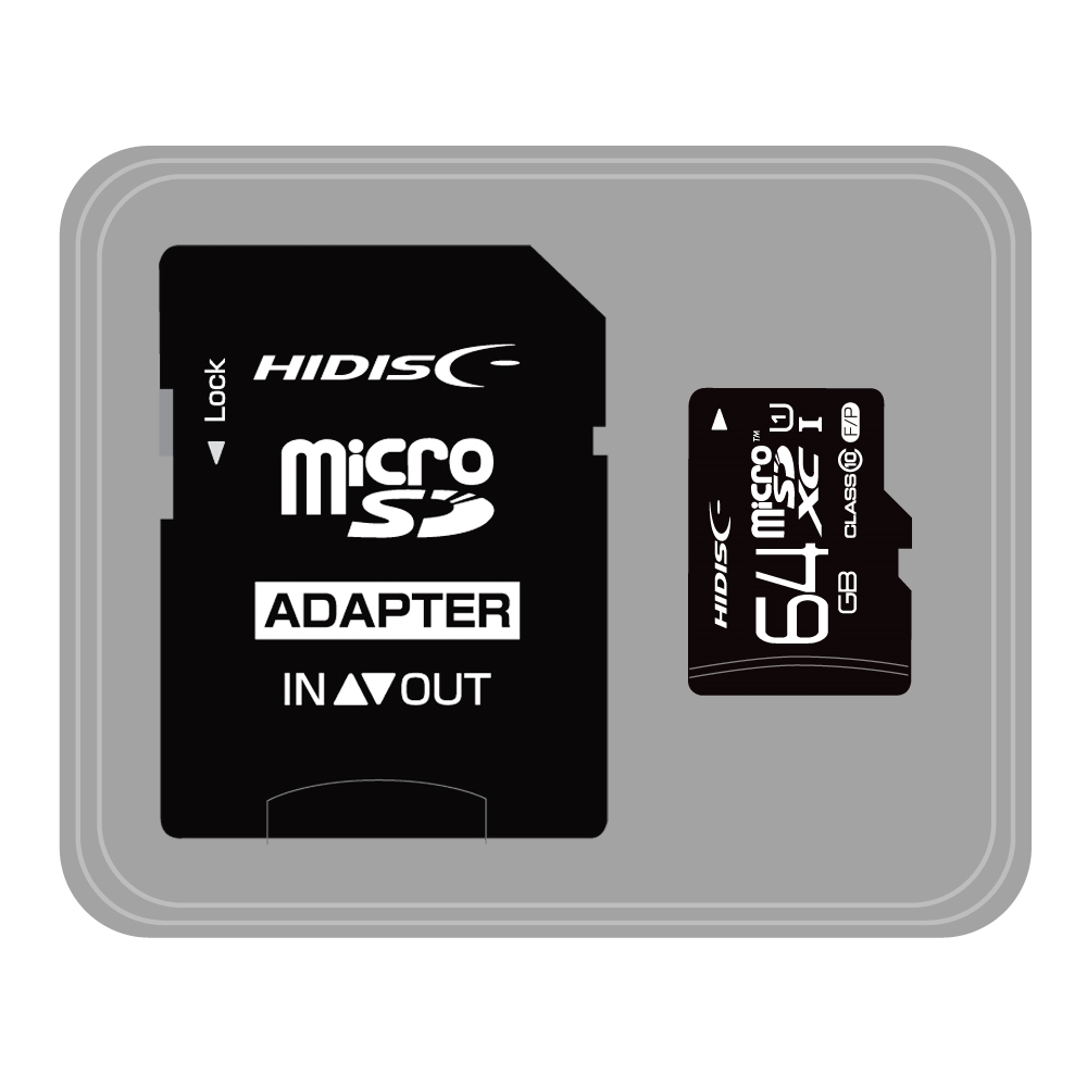 HIDISC マイクロＳＤカード64GB　HDMCSDX64GCL10UIJP3