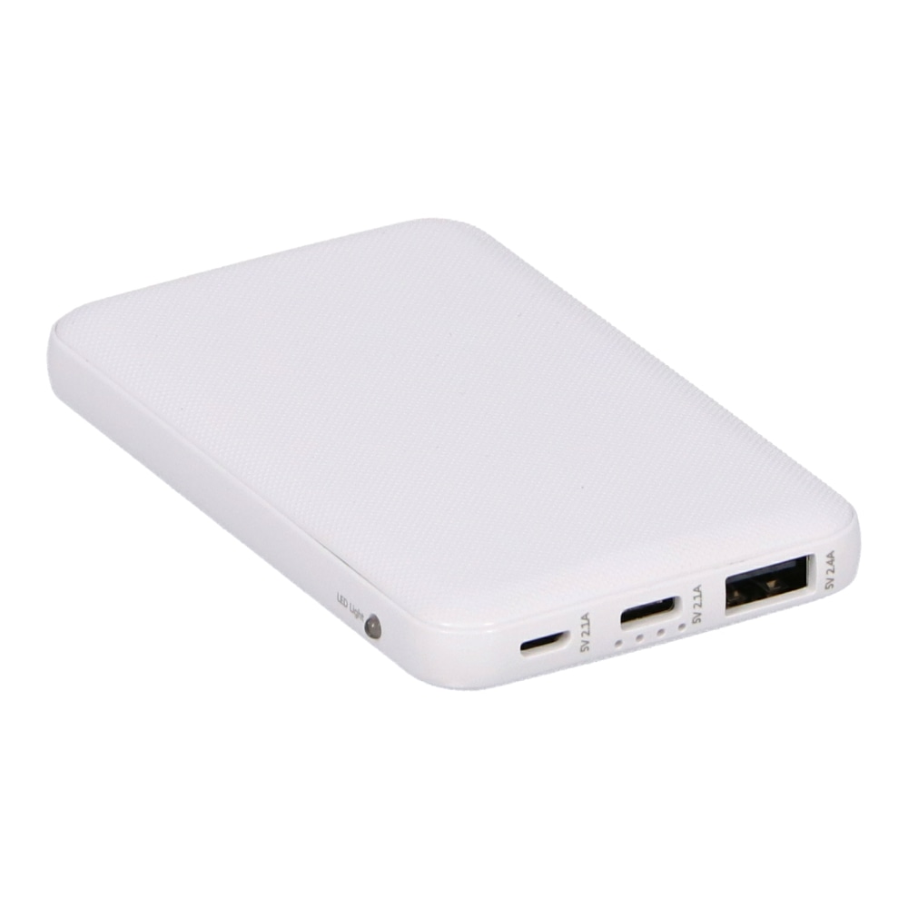 ライト付モバイルバッテリー５０００ｍＡｈ　ＨＤ－ＭＢ５０００ＰＴＷＨＫＮ