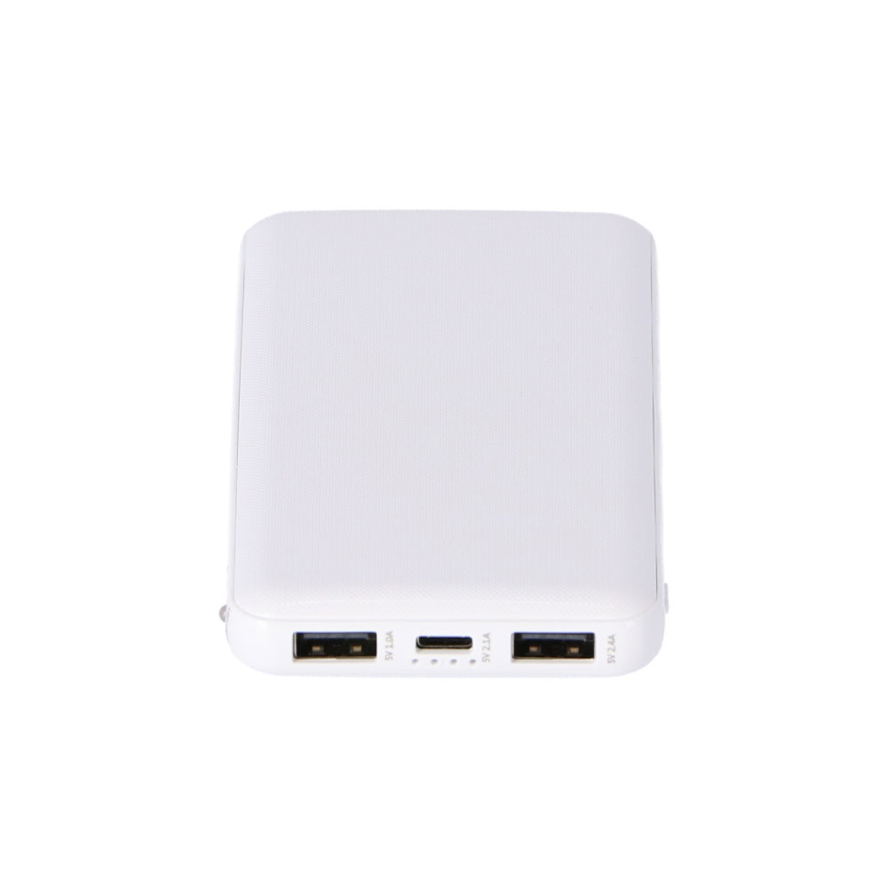 ライト付モバイルバッテリー１００００ｍＡｈ　ＨＤ－ＭＢ１００００ＰＴＷＨＫＮ ホワイト 10000mAh