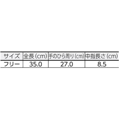 ■トラスコ中山(TRUSCO)　クリーンルーム用耐熱手袋３５ＣＭ  TMZ-782F TMZ-782F