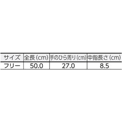 ■トラスコ中山(TRUSCO)　クリーンルーム用耐熱手袋５０ＣＭ  TMZ-783F TMZ-783F