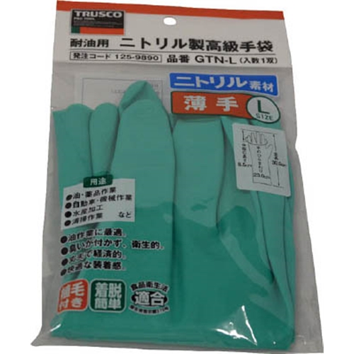 ■トラスコ中山(TRUSCO)　薄手高級手袋　Ｌサイズ　GTN-L GTN-L