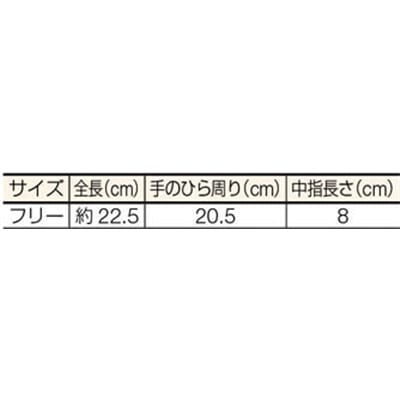 ■トラスコ中山(TRUSCO)　軽作業用すべり止め手袋　薄手　５双組　フリーサイズ　DPM-39LE DPM-39LE