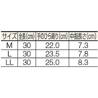 ■トラスコ中山(TRUSCO)　耐油ビニール手袋　ロングタイプ　Ｌサイズ　TGL-233L TGL-233L