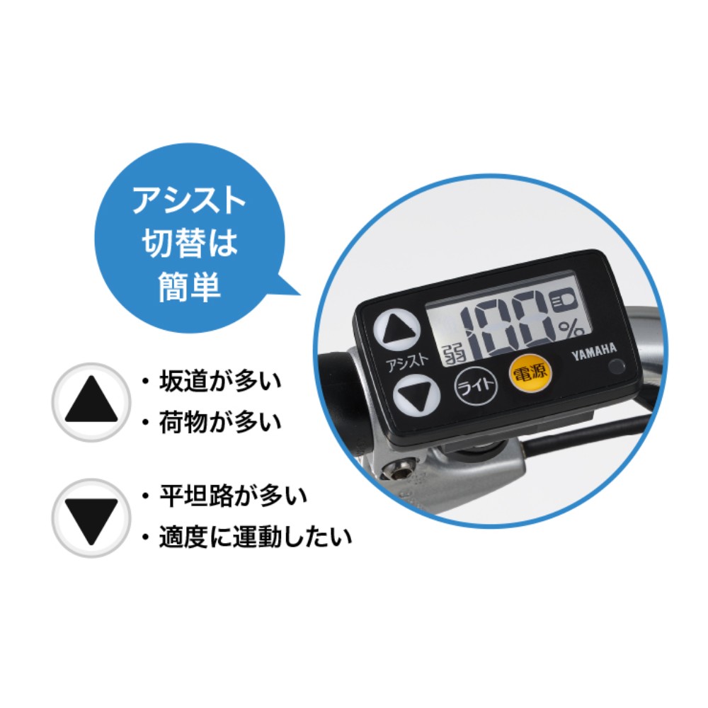 ２０インチ　PAS SION-U　電動アシスト自転車　内装3段 LEDバッテリーランプ　ルビーレッド ルビーレッド