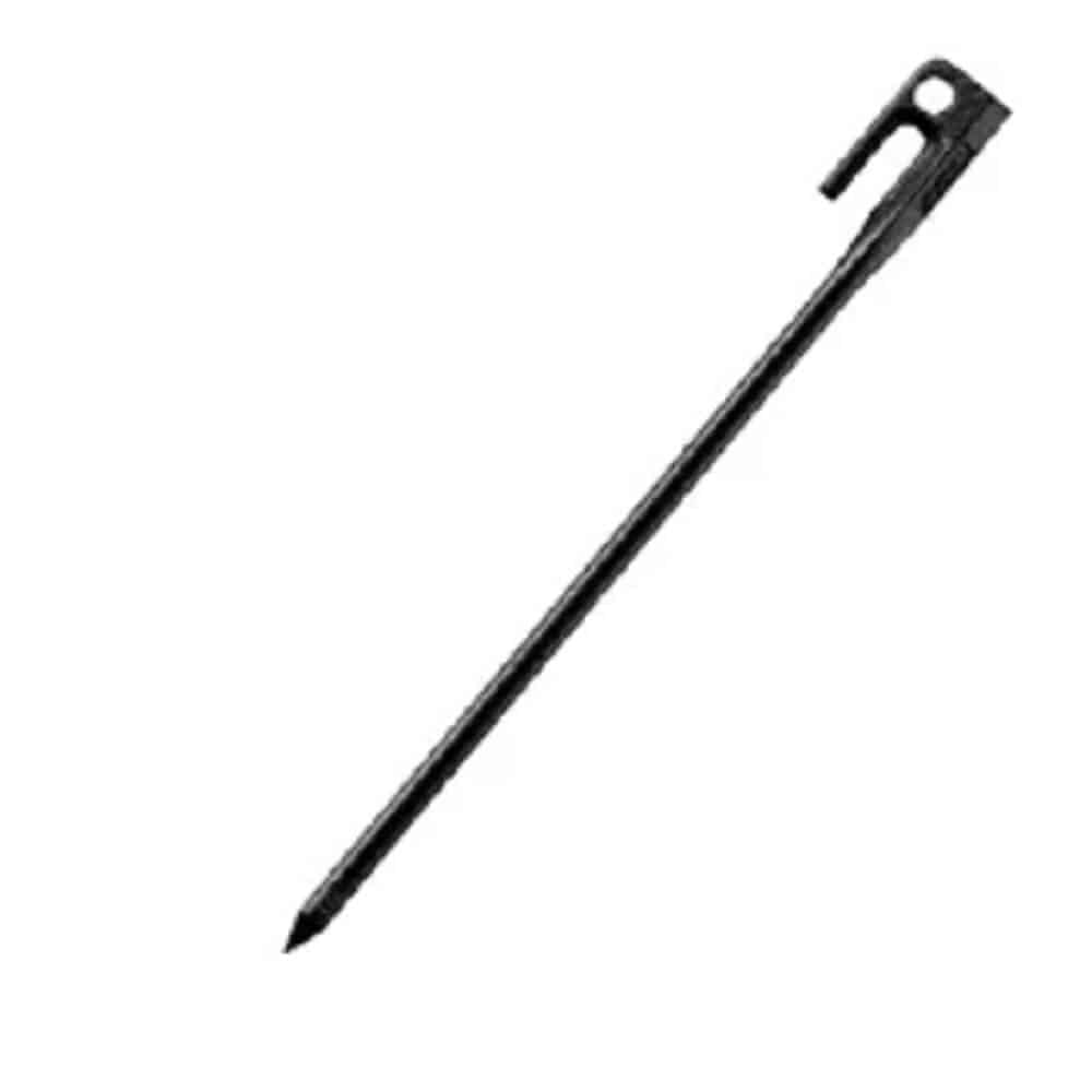 スチールソリッドペグ　30cm　ブラック 30cm